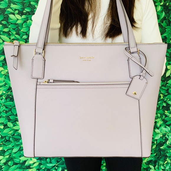 Kate Spade Cameron Large Pocket Tote Icy Lavender - Picture 2 of 8